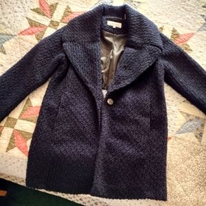 Calvin Klein Single-Breasted Boucle Coat